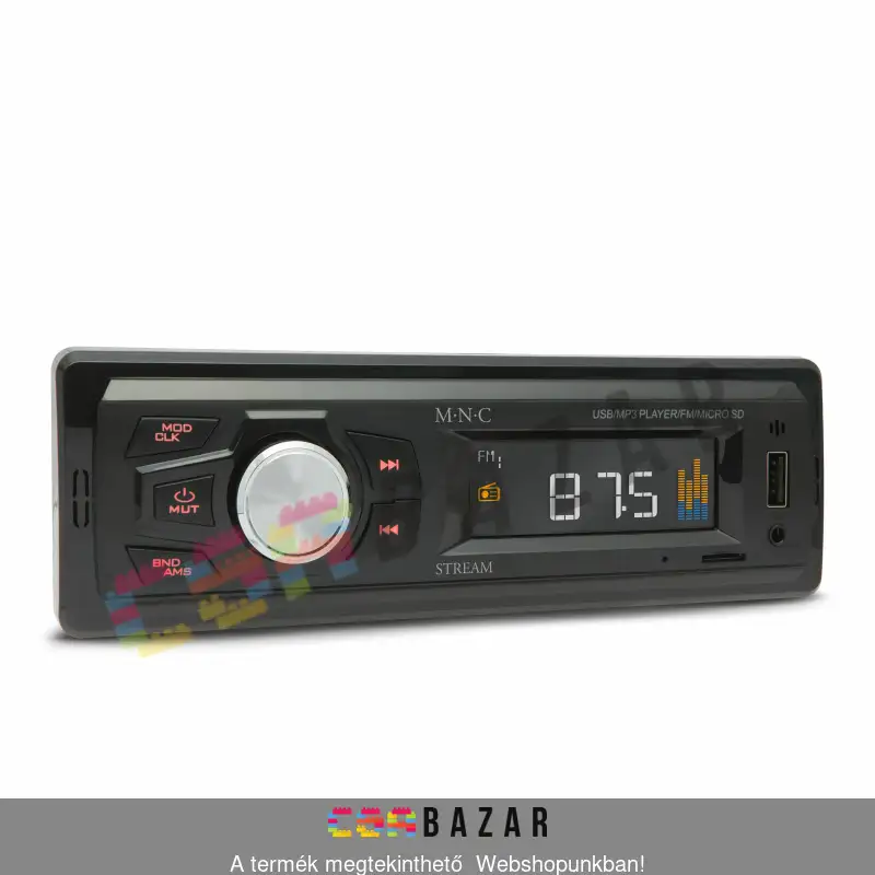 autórádió, rádió, fejegység, mp3, lejátszó, autós rádió, 40 w, pendrive, sd kártya, mikró sd, fm rádió