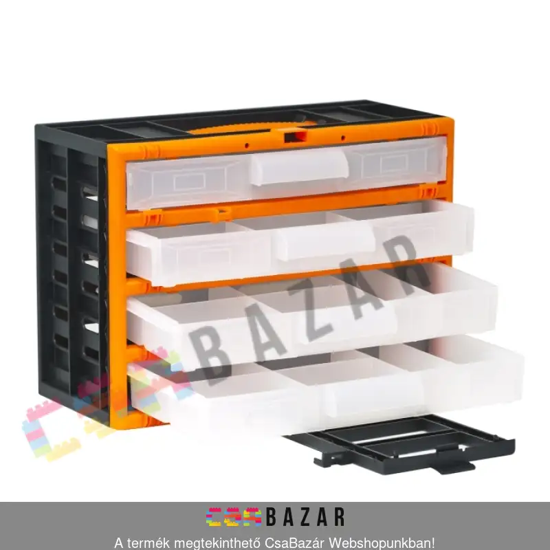 barkács doboz, tároló, doboz, rekeszes, hobby tároló, horgászat, szerszámosláda, csavartartó, varró láda, tárolódoboz, kellékdoboz, horgászdoboz, barkácsláda, kelléktároló, rendszerező