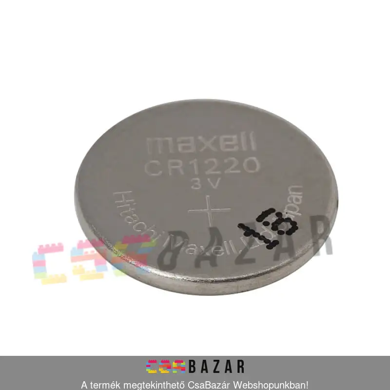 elem, gombelem, maxell, 3v, lithium, cr1220