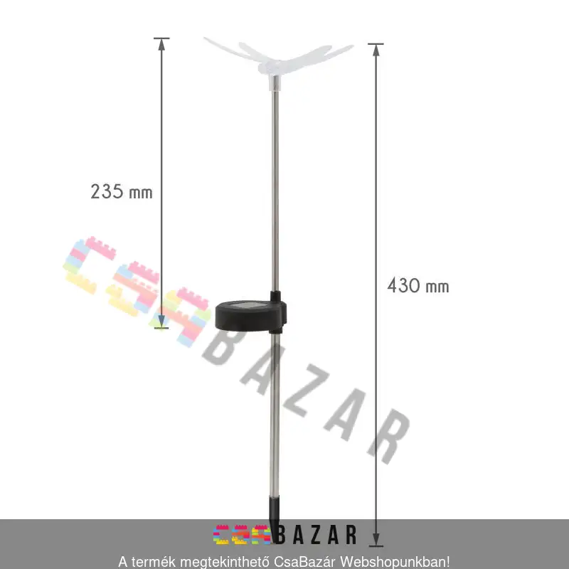 lámpa, solarlámpa, szolár lámpa, napelemes lámpa, napelemes, led, ledlámpa, ledeslámpa, leszúrható szolár lámpa, leszúrható lámpa, pillangó, kerti lámpa, kerti dísz