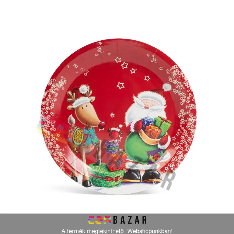 ajándék, karácsonyidekor, papírtányér, karácsonyi, karácsony, ünnepi, ünnep, adventi, advent, tányér, pohár, szalvéta, tányér szett, eldobható, ünneplés, egyszer használatos, papírpohár, papír, teríték