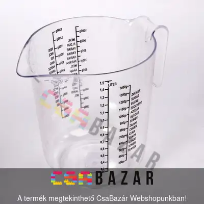csőrös, kancsó, mérőedény, beosztással, kiöntő, mércéskancsó