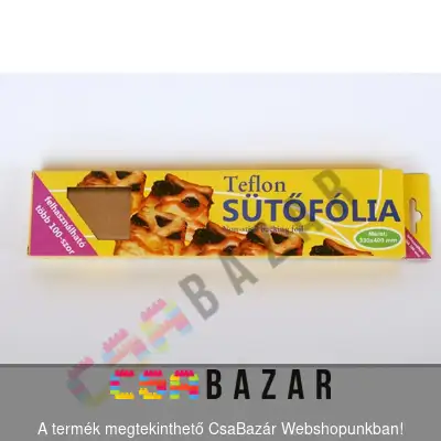 sütőfólia, teflon sütőfólia, sütőzacskó, sütőpapír teflonos, teflonos sütőpapír