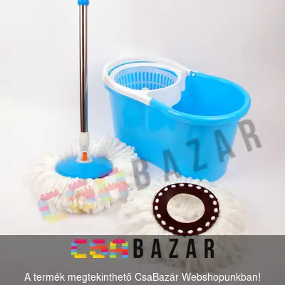 felmosó szett, centrifugás felmosó, teleszkópos nyél, felmosó vödör, felmosó, forgó, pörgőforgófejes, mikroszálas, mop, spin mop, felmosószett