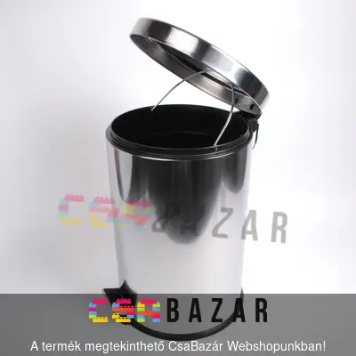 szemetes, szemetes kuka, pedálos szemetes kuka, 20 l, pedálos szemetes 20 l, inox pedálos szemetes