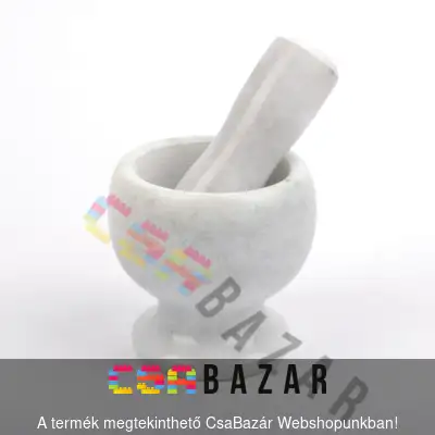 mozsár törővel, mozsár, márvány mozsár, kőmozsár, kő mozsár