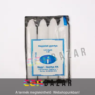 gyertya, háztartási gyertya, viasz, kegyeleti gyertya