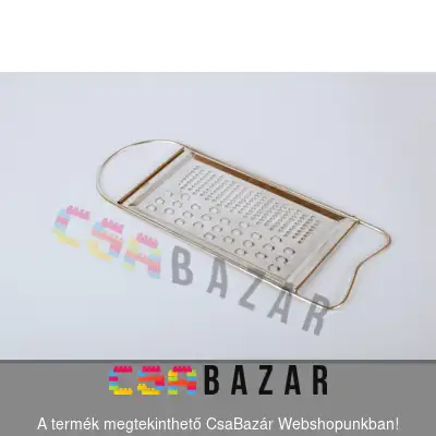reszelő, kézi reszelő, konyhai reszelő, gyalu, alma reszelő, uborka reszelő, zöldség reszelő, 2 lyukú reszelő, uborkaszelő, reszelő fém kicsi 2-es