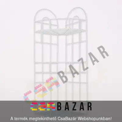 polc, falipolc, falra szerelhető polc, sarok polc, 3 részes polc, 3 rekeszes polc, sarokpolc, drótpolc, drót polc, fém sarokpolc, fémpolc, fém polc, sarokpolc 3 részes