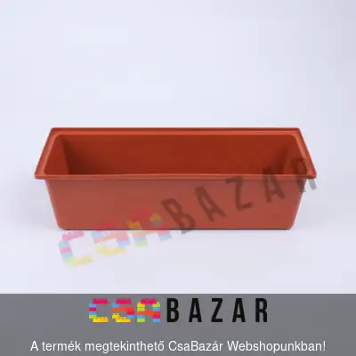 cserép, virágcserép, virág, váza, balkon, láda, balkonláda, virágláda, alátét, rögzíthető, 40 cm, balkonláda 40 cm