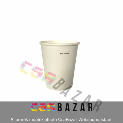 pohár, papír pohár, üdítős, snapszos, kávés, eldobható, parti kellék, 200ml-es, környezetbarát, környezetkímélő, öko, környezet barát, környezet kímélő, környezet tudatos, környezettudatos