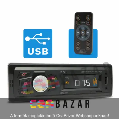 autórádió, rádió, fejegység, mp3, lejátszó, autós rádió, 40 w, pendrive, sd kártya, mikró sd, fm rádió