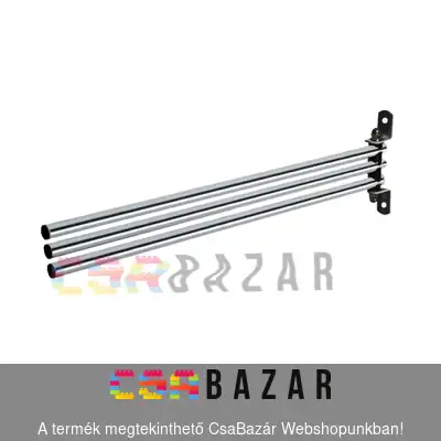 törölközőtartó, törölköző szárító, 3 részes törölköző tartó, króm törölközőtartó