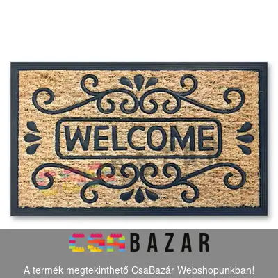 lábtörlő, gumi lábtörlő, kókusz lábtörlő, kókuszbetétes gumi lábtörlő, lábtörlő kókusz, welcome lábtörlő, kókuszlábtörlő