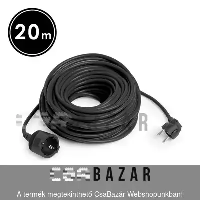 elosztó, érintés védő elosztó, kapcsolós elosztó, több aljzatos elosztó, elosztó, hosszabbító, túlfeszültség védő, lengő kábel, lengőkábel 20m