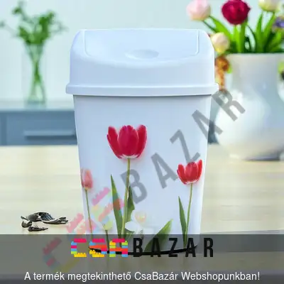 kuka, szemetes, szemeteskuka, billenős, hulladék, hulladéktároló, hulladékgyűjtő, 8l, 8 l, billenőfedeles, billenő fedeles, billenő tetejű, billenős tetejű, billenős fedelű
