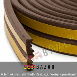 E-profil öntapadós nyílászáró szigetelő 6m barna