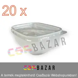 Svéd tál + tető 450 ml 20 db/csomag