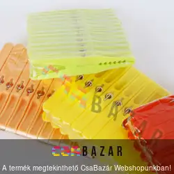 12 db-os színes csipesz krokodil