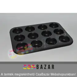 12-es teflonbevonatos muffinsütő