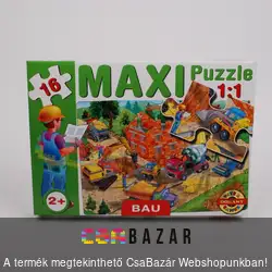 Maxi puzzle, munkagépek 16 db