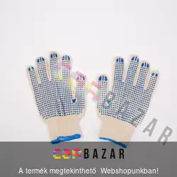 Hobby kesztyű, gumírozott tenyérrésszel 10-es