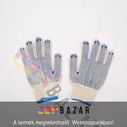 Hobby kesztyű, gumírozott tenyérrésszel 8-as