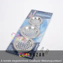 Lefolyószűrő inox 3db-os