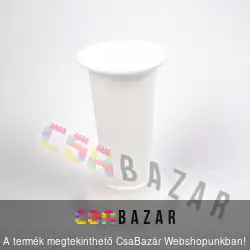 Talpas kerek sírváza kicsi fehér