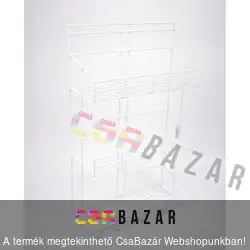 Fali polc, 3 részes, fém