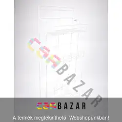 Fali polc, 4 részes, fém