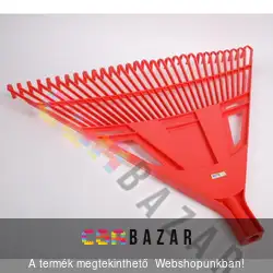 Lombseprű, lombgereblye műanyag 75 cm, egyenes