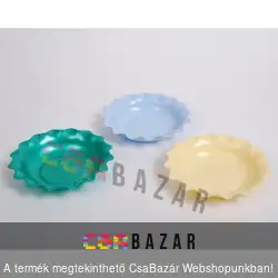 Színes virág alakú, kis méretű tál
