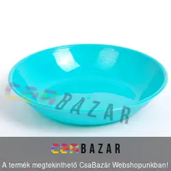 Színes műanyag mély tányér