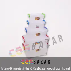 Szögletes tárolódoboz füllel 12L