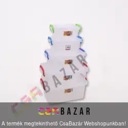 Szögletes tárolódoboz füllel 4L