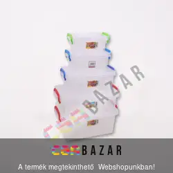 Szögletes tárolódoboz füllel 1L