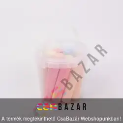 Színes aszfaltkréta 15 db vödrös