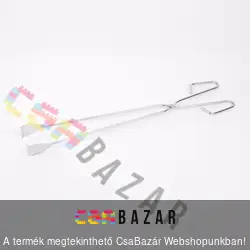 Húsfogó, húsfordító fém csipesz 55cm