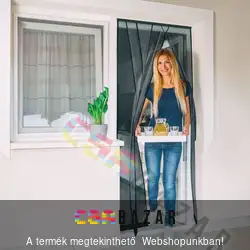 Rovarháló ajtóra 220cmx100cm fekete