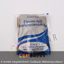 Finom női harisnyanadrág barna 5-ös méret