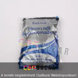 Finom női harisnyanadrág fekete 5-ös méret