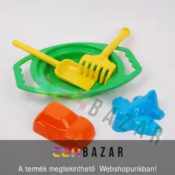 Nagy szitás homokozó 5 db-os szett