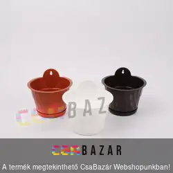 Fali cserép kicsi barna