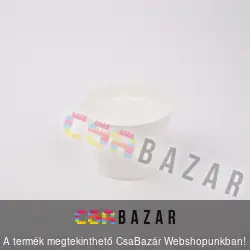 Műanyag virágcserép fehér 12 cm