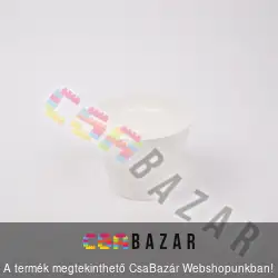Műanyag virágcserép fehér 14 cm