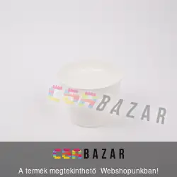 Műanyag virágcserép fehér 20 cm