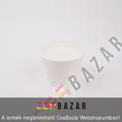 Műanyag virágcserép fehér 27 cm