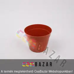 Műanyag virágcserép terrakotta 8 cm