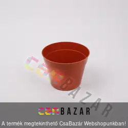 Műanyag virágcserép terrakotta 12 cm